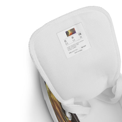 Women's High Top Canvas Shoes - Orbiting Embers