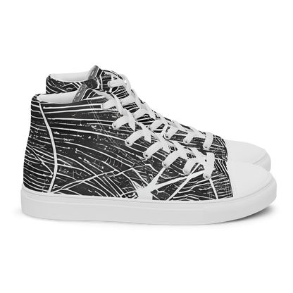 Women's High Top Canvas Shoes - Silver Echo