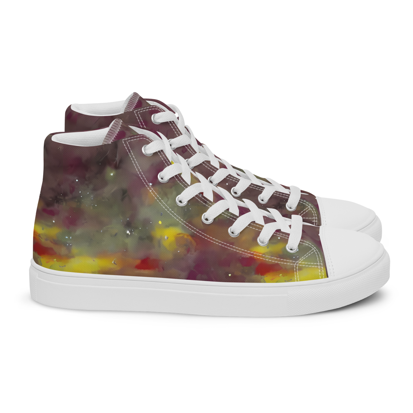 Women's High Top Canvas Shoes - Whispers of Autumn