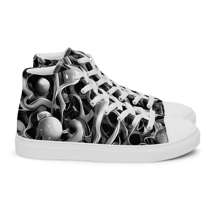 Women's High Top Canvas Shoes - Fluid Monochrome