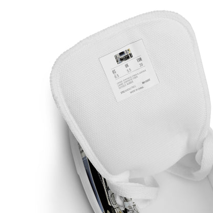 Women's High Top Canvas Shoes - High Contrast, As A Texture, David Eugene Henry, Grace English