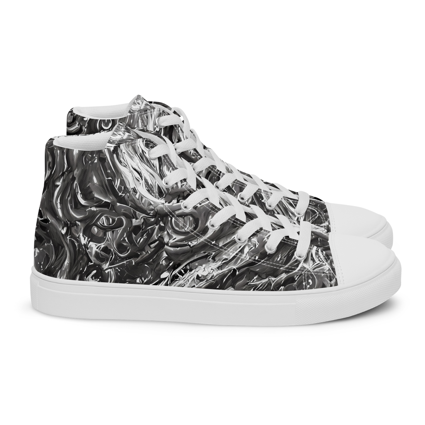 Men's High Top Canvas Shoes - Nebulous Night