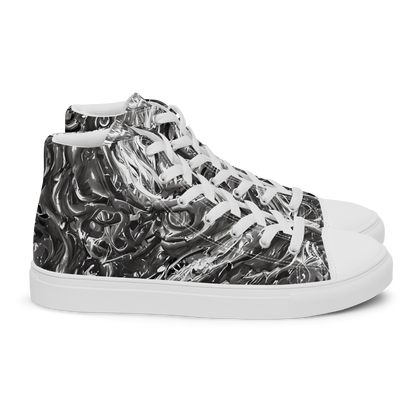 Men's High Top Canvas Shoes - Nebulous Night