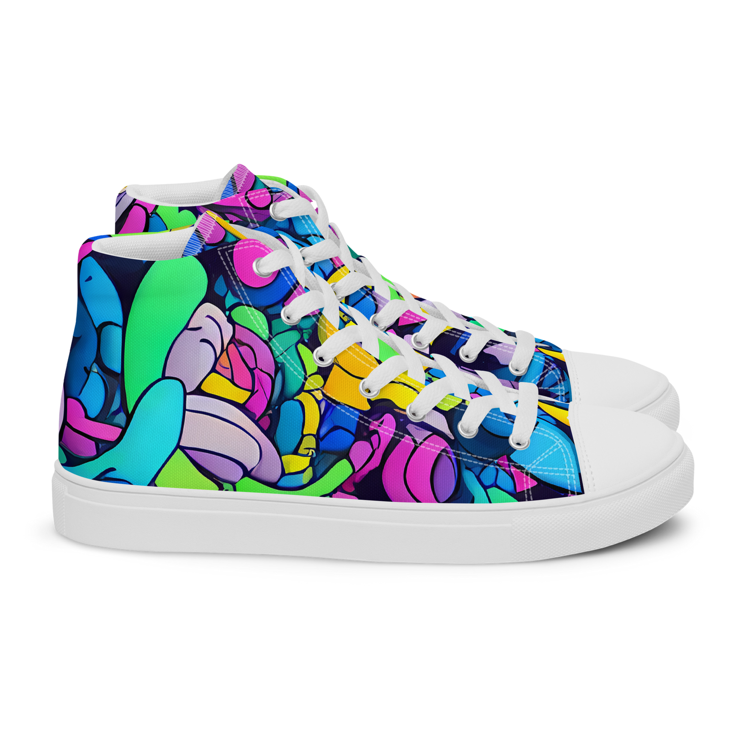 Women's High Top Canvas Shoes - Radiant Revelation