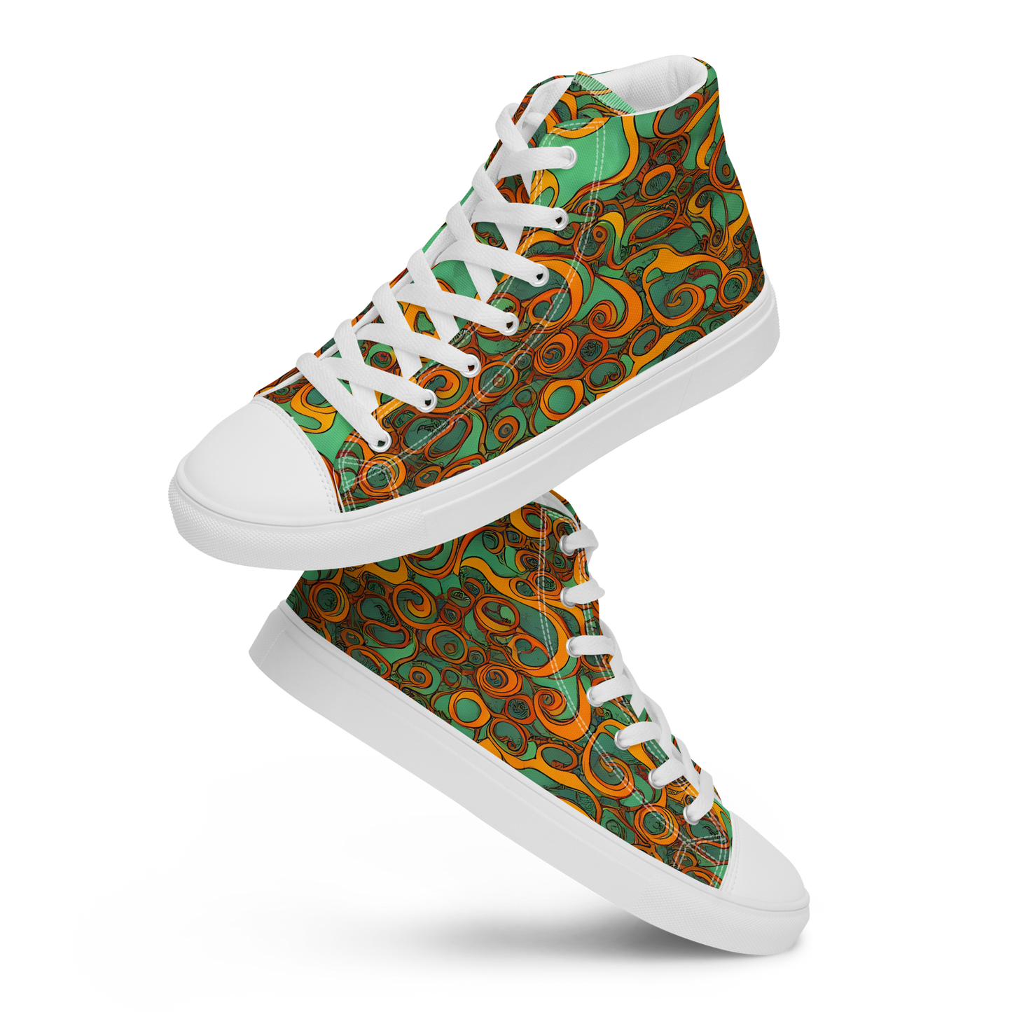 Men's High Top Canvas Shoes - Nebula Nodes