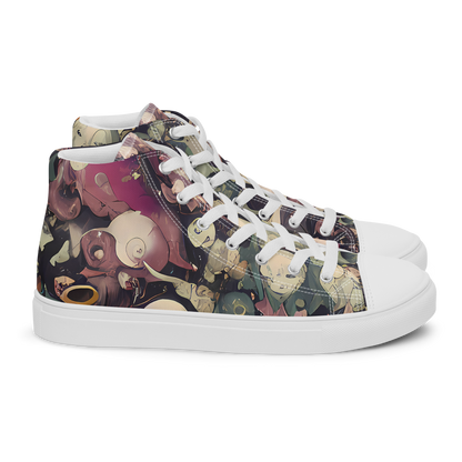 Men's High Top Canvas Shoes - Visions of the Unseen