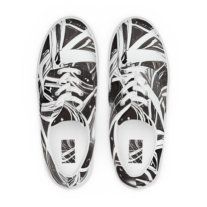 Women's Lace-Up Canvas Shoes - Twilight Vortex