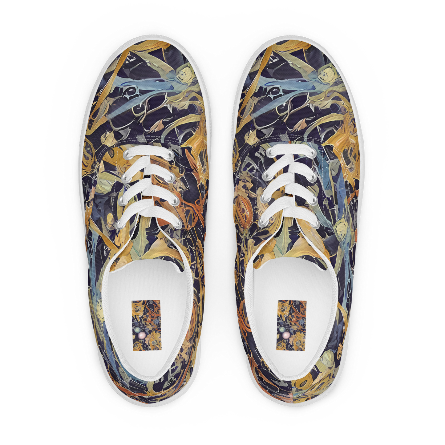 Men's Lace-Up Canvas Shoes - Quantum Symmetry