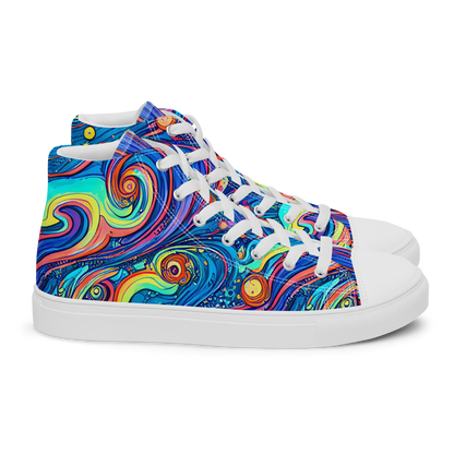 Women's High Top Canvas Shoes - Echoes of Vortex