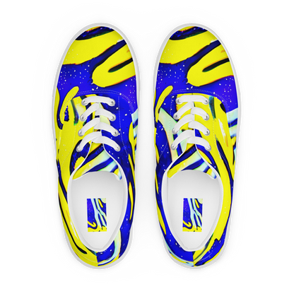 Women's Lace-Up Canvas Shoes - Electric Horizon