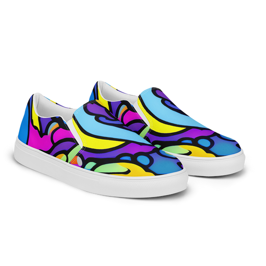 Women's Slip-On Canvas Shoes - Radiant Lagoon