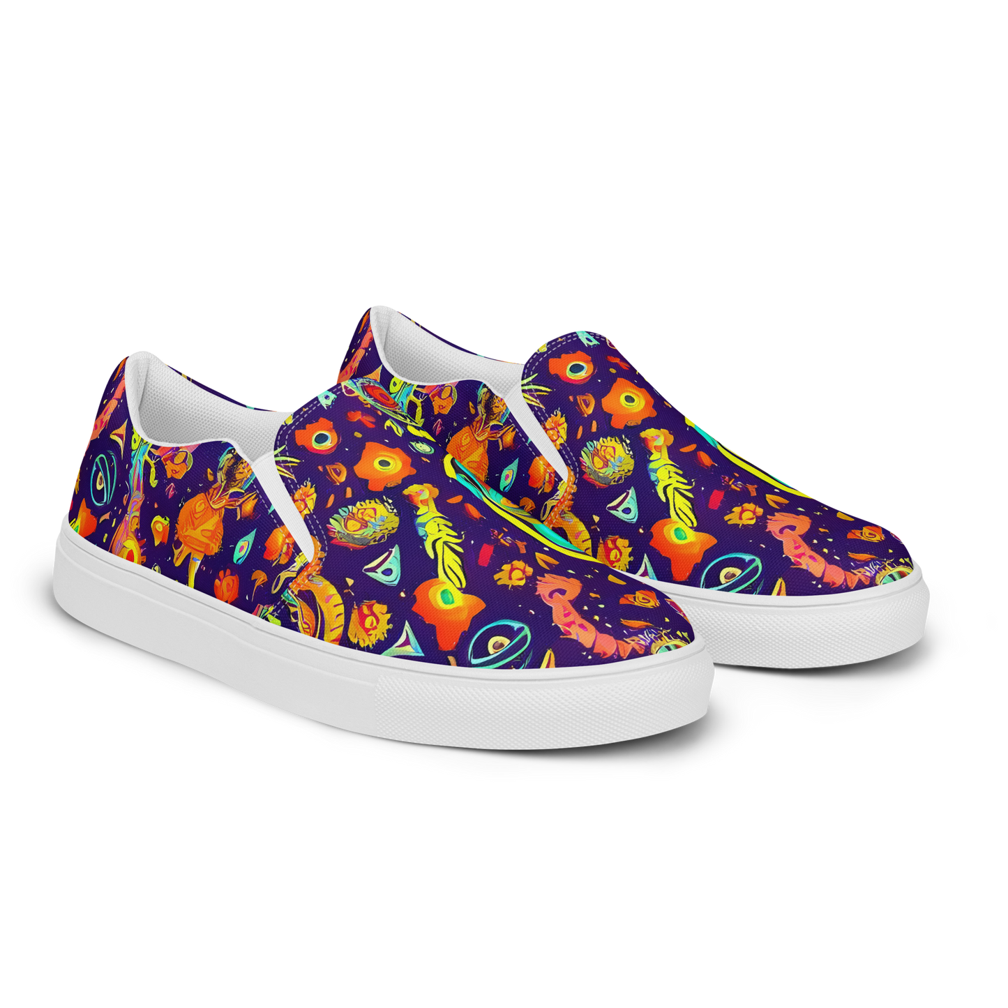 Women's Slip-On Canvas Shoes - Celestial Quirk