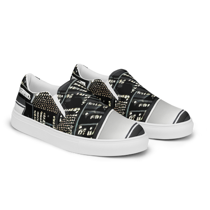 Women's Slip-On Canvas Shoes - Electro Essence