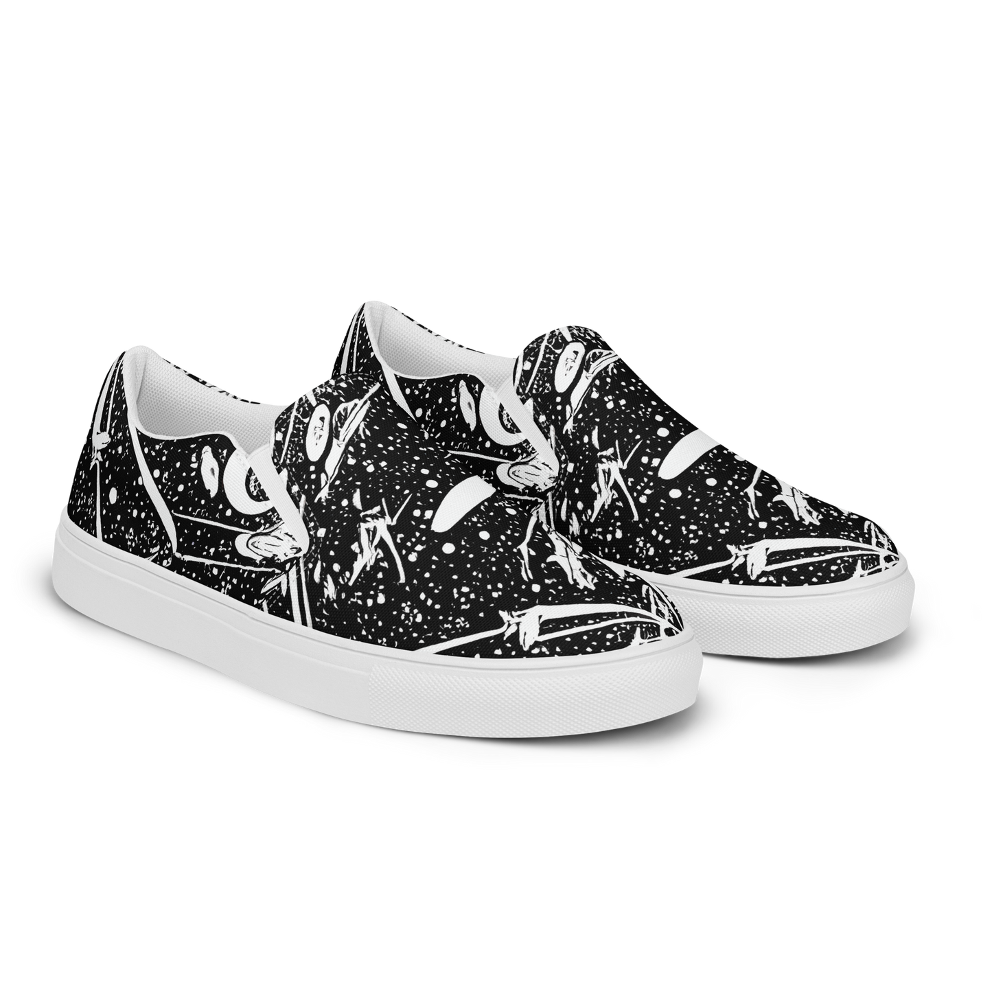 Men's Slip-On Canvas Shoes - Black Hole Ballet