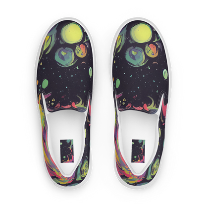 Women's Slip-On Canvas Shoes - Psychedelic Drift