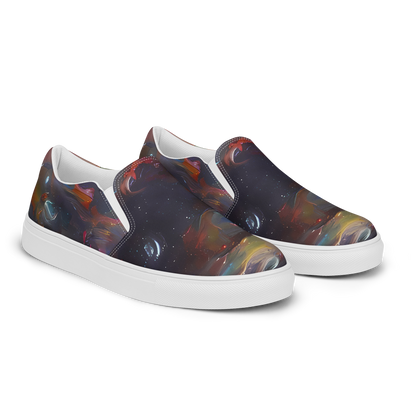 Men's Slip-On Canvas Shoes - Chromatic Flux