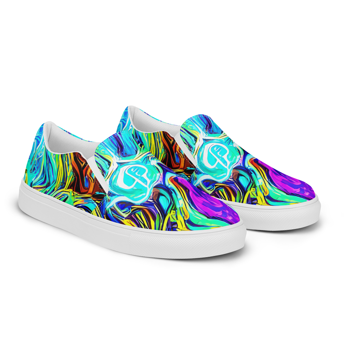 Men's Slip-On Canvas Shoes - Mystic Iridescence