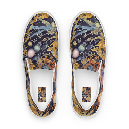 Men's Slip-On Canvas Shoes - Quantum Symmetry