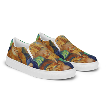 Women's Slip-On Canvas Shoes - Celestial Claws