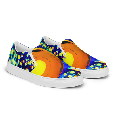 Men's Slip-On Canvas Shoes - Illuminated Whirl