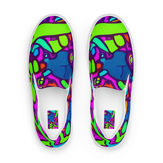 Women's Slip-On Canvas Shoes - Funky Vortex