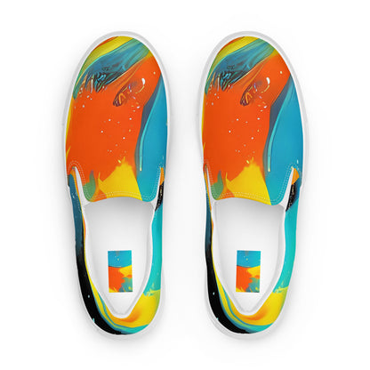 Men's Slip-On Canvas Shoes - Solar Swoosh