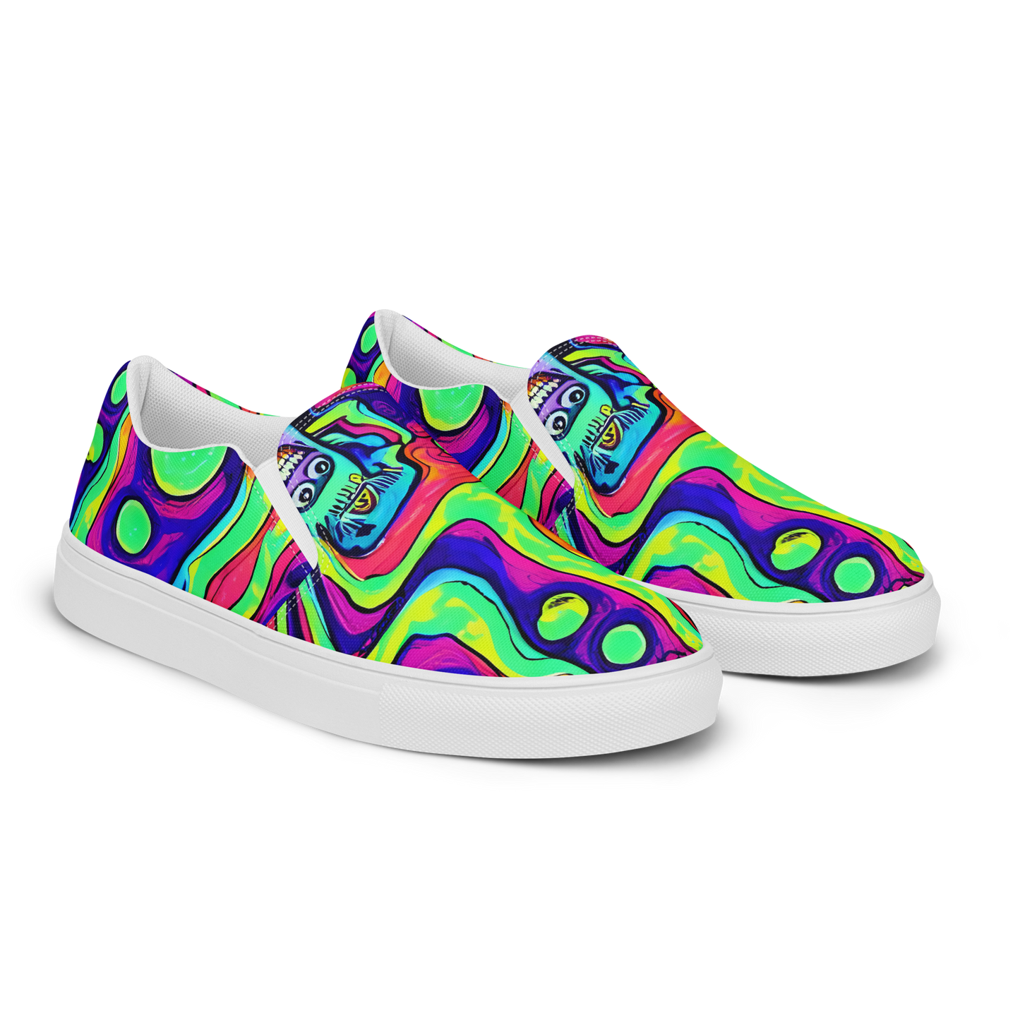 Women's Slip-On Canvas Shoes - Frizzled Spirits