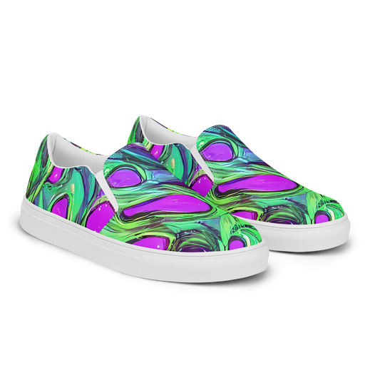 Women's Slip-On Canvas Shoes - Funky Mutation