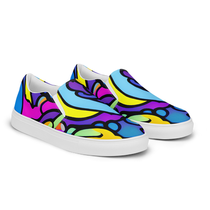 Men's Slip-On Canvas Shoes - Radiant Lagoon