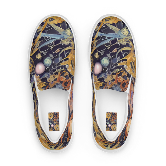 Women's Slip-On Canvas Shoes - Quantum Symmetry