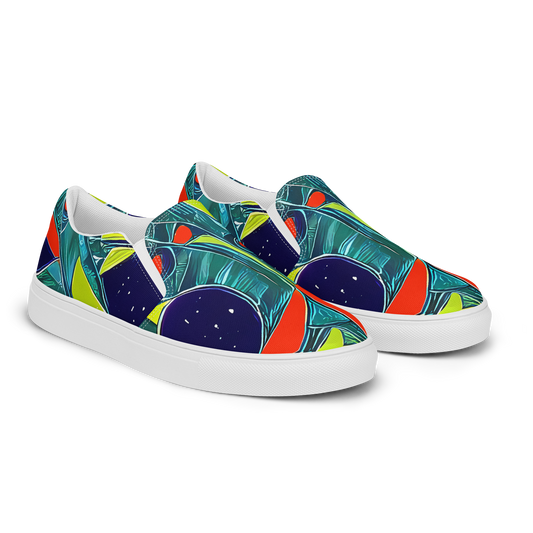 Women's Slip-On Canvas Shoes - Harmonic Mirage