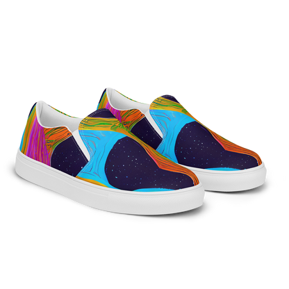 Women's Slip-On Canvas Shoes - Galactic Harmony