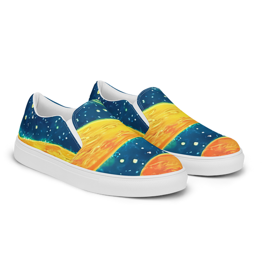 Men's Slip-On Canvas Shoes - Celestial Harmony