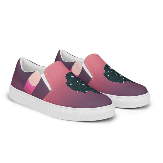 Women's Slip-On Canvas Shoes - Dreamscape Horizon