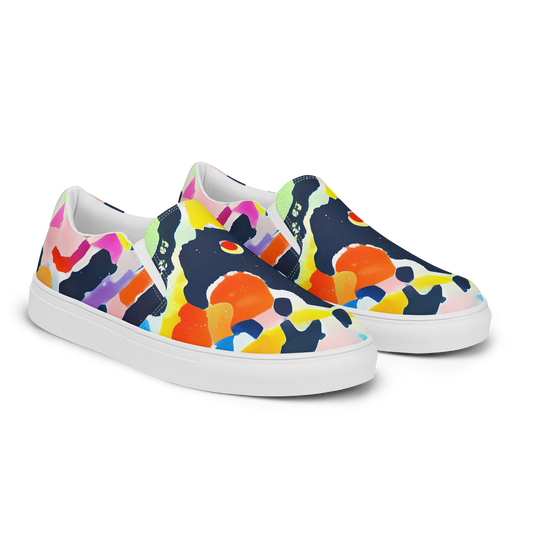 Women's Slip-On Canvas Shoes - Kaleido Burst