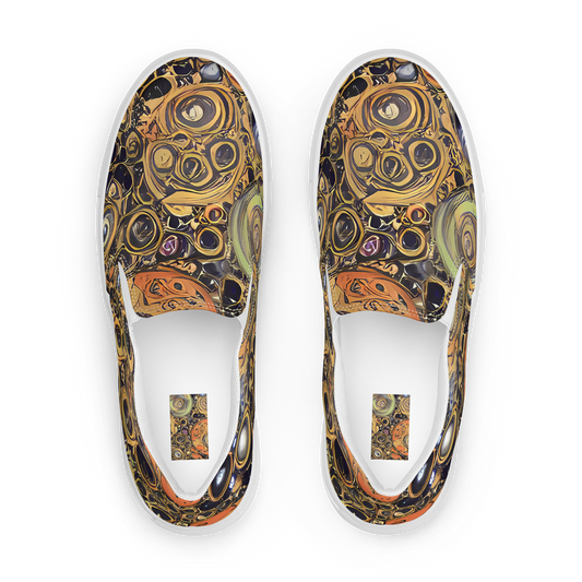 Men's Slip-On Canvas Shoes - Crescent Echoes