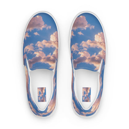 Women's Slip-On Canvas Shoes - Cotton Candy Skies