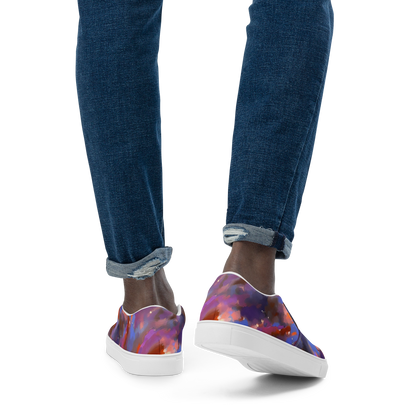 Men's Slip-On Canvas Shoes - Celestial Brushstroke