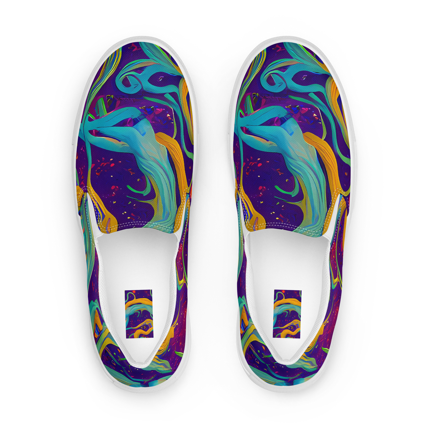 Men's Slip-On Canvas Shoes - Etherial Entwine