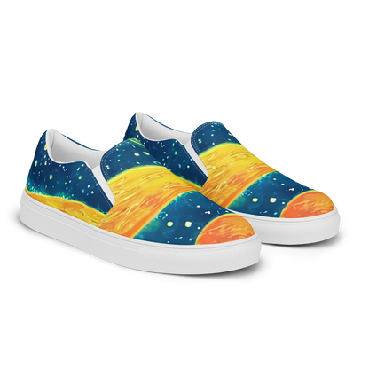 Women's Slip-On Canvas Shoes - Celestial Harmony