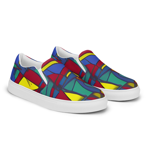 Men's Slip-On Canvas Shoes - Vibrant Vexation