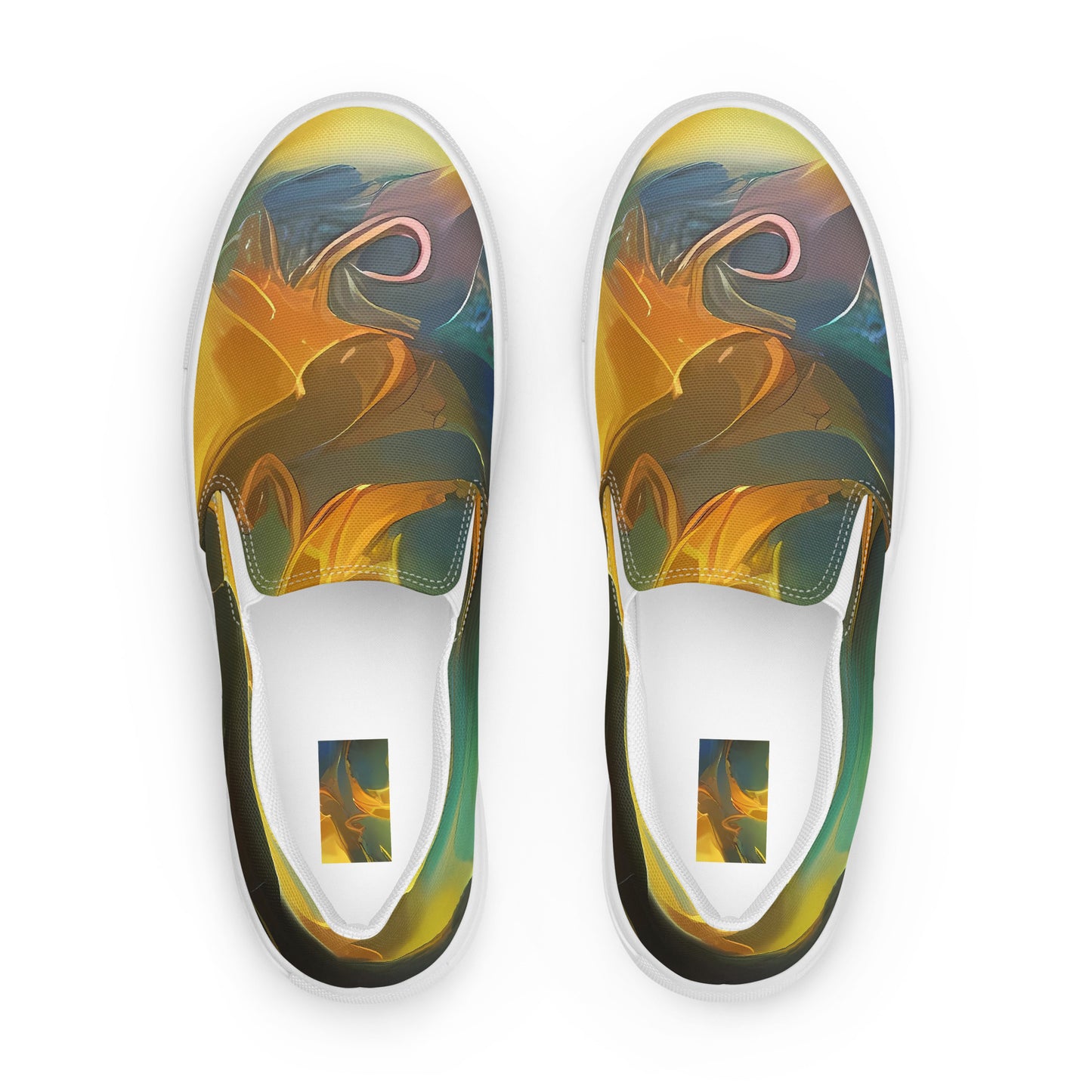 Men's Slip-On Canvas Shoes - Ethereal Glow