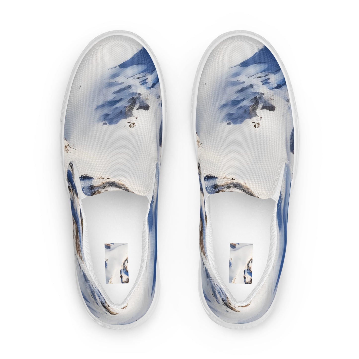 Women's Slip-On Canvas Shoes - Snowlit Peaks