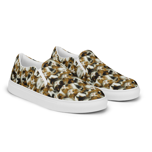 Women's Slip-On Canvas Shoes - Cuddle Chaos