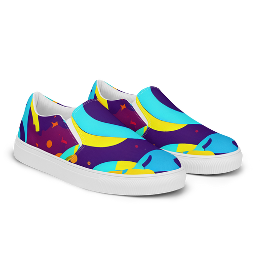 Women's Slip-On Canvas Shoes - Gerace Geometry