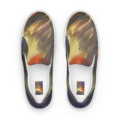 Women's Slip-On Canvas Shoes - Orbiting Embers