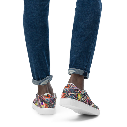 Men's Slip-On Canvas Shoes - Prismatic Reverie