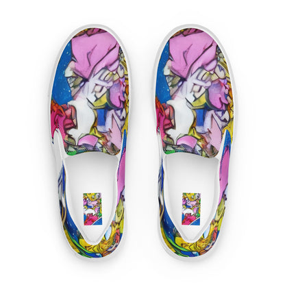 Women's Slip-On Canvas Shoes - Galactic Masquerade