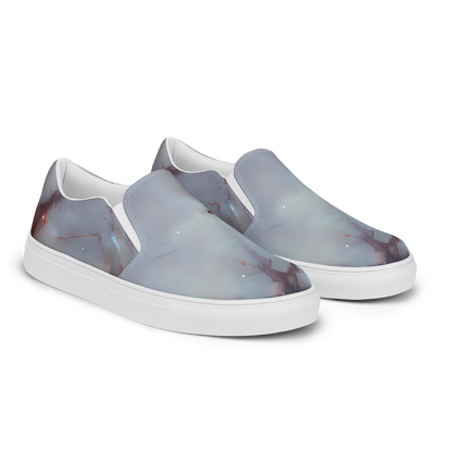 Women's Slip-On Canvas Shoes - Impressionist Void