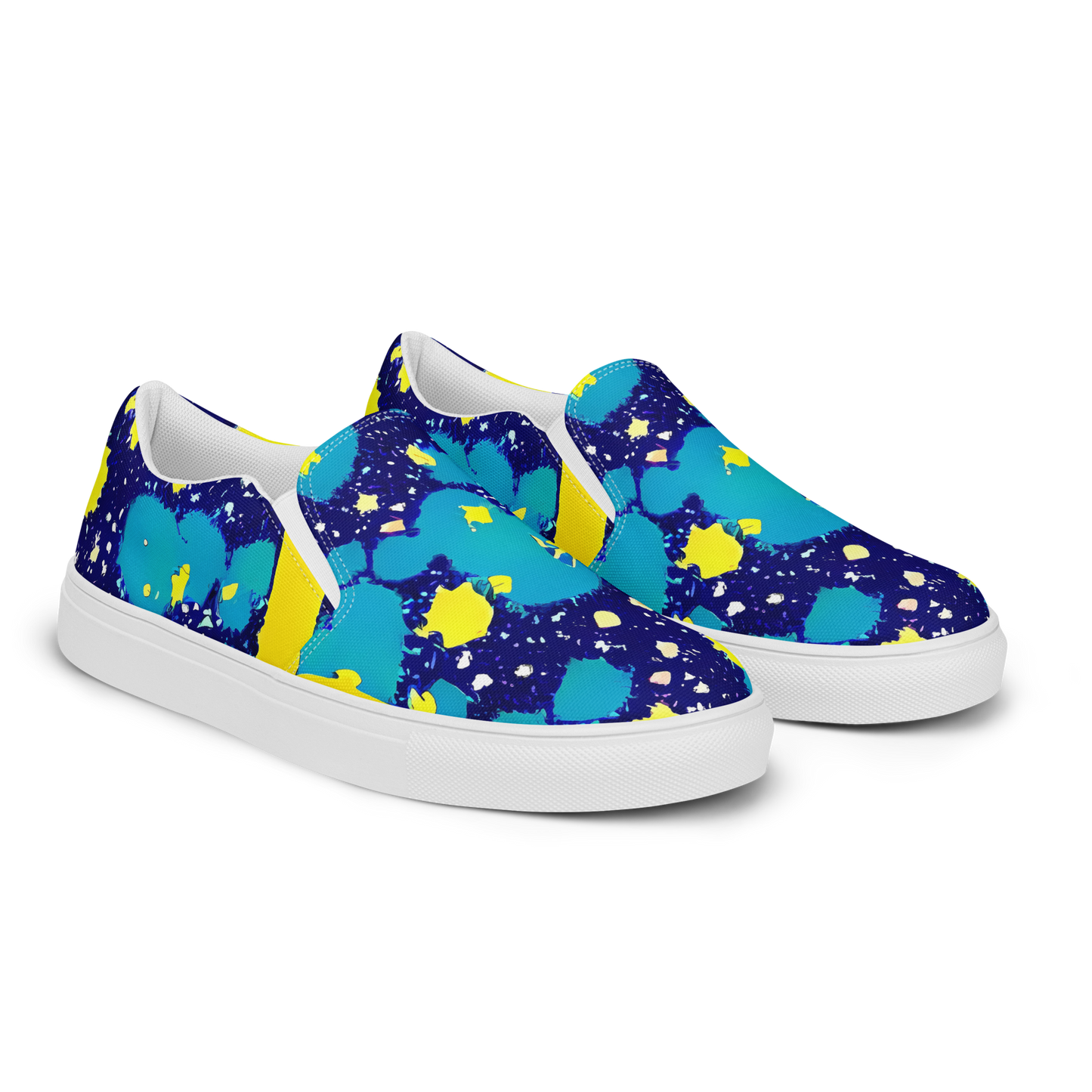 Women's Slip-On Canvas Shoes - Starburst Splash